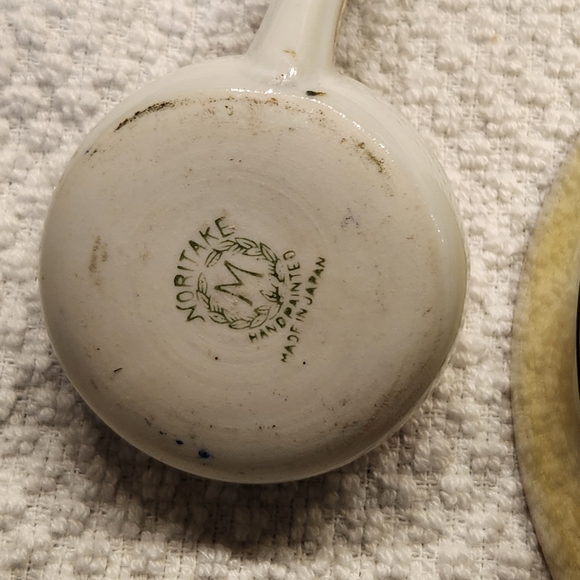 Vintage Noritake Hand Painted Made in Japan 2 pieces Ladle Bowl Lusterware - Picture 7 of 8